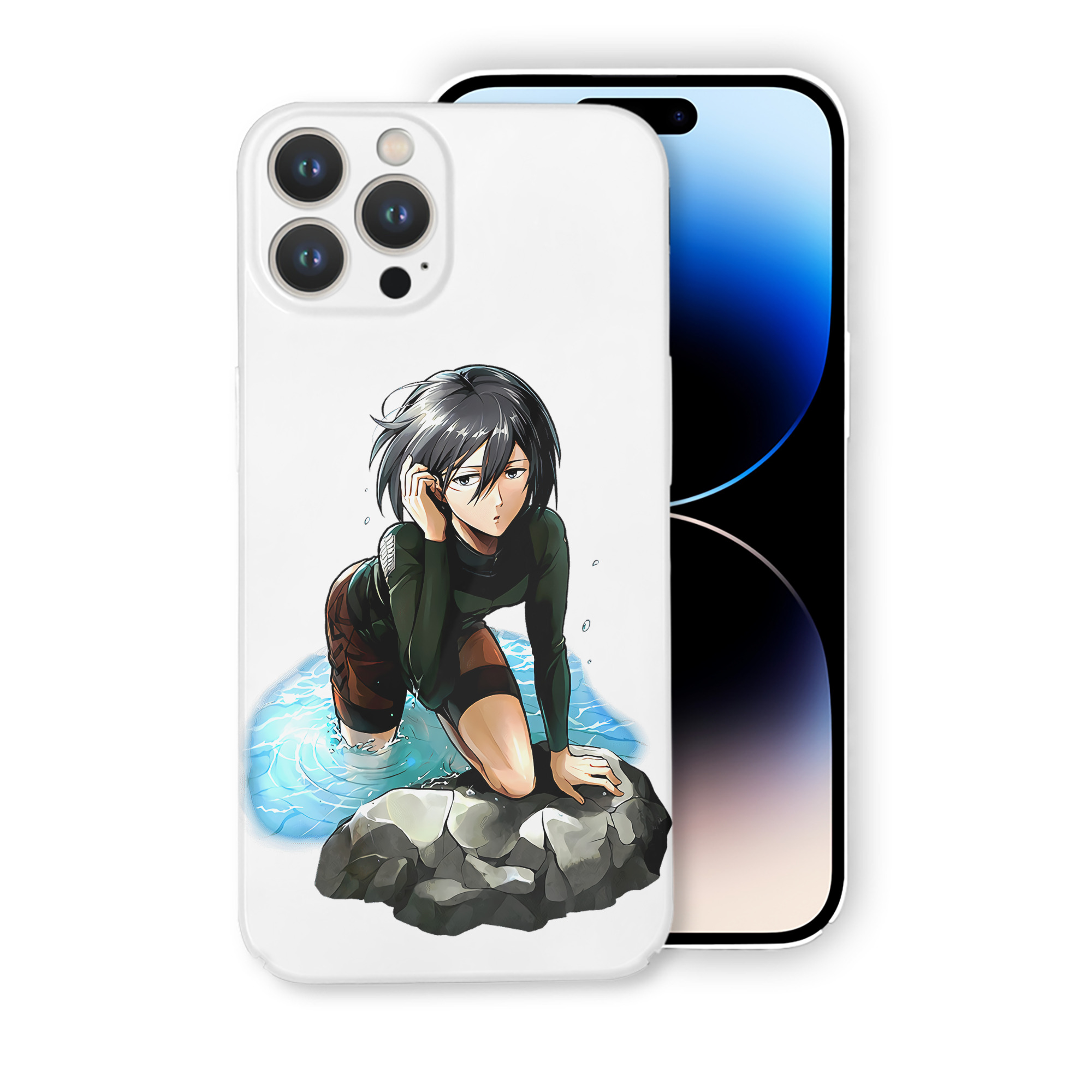 （画像用） 進撃の巨人 ミカサ·アッカーマン Attack on Titan Mikasa Ackerman 【iPhone 14シリーズ対応】ハードケース